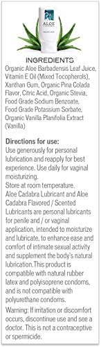 Aloe Cadabra Natural Water Based Vaginal Moisturizer, Organic Aloe Non-Staining, pH Balanced (Unscented 2.5 Ounces, 1 Pack)