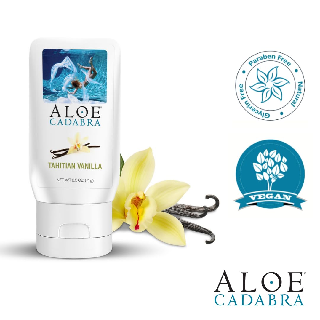 Aloe Cadabra Natural Water Based Vaginal Moisturizer, Organic Aloe Non-Staining, pH Balanced (Unscented 2.5 Ounces, 1 Pack)
