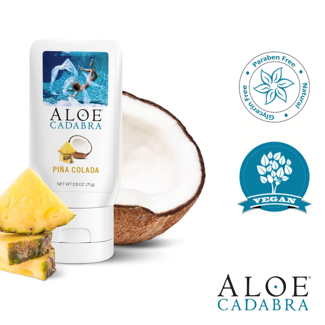 Aloe Cadabra Natural Water Based Vaginal Moisturizer, Organic Aloe Non-Staining, pH Balanced (Unscented 2.5 Ounces, 1 Pack)