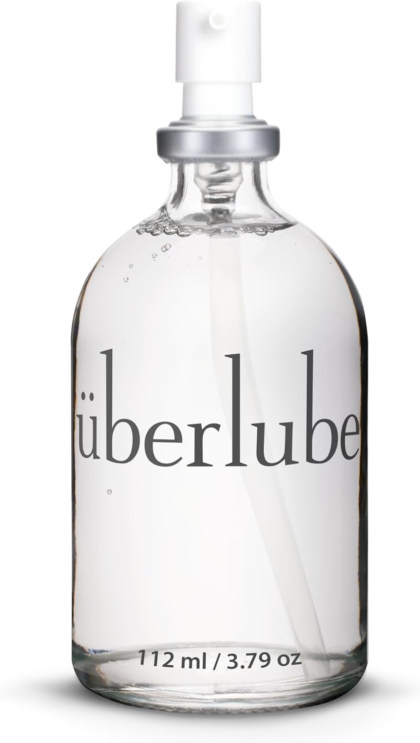 Uberlube Silicone Base Lube - Unscented Silicone Lubricant Personal Lubrication : Latex Safe Privacy Sex Lube Liquid for Couples Women & Men - Flavorless, Vaginal & Anal - 112ml