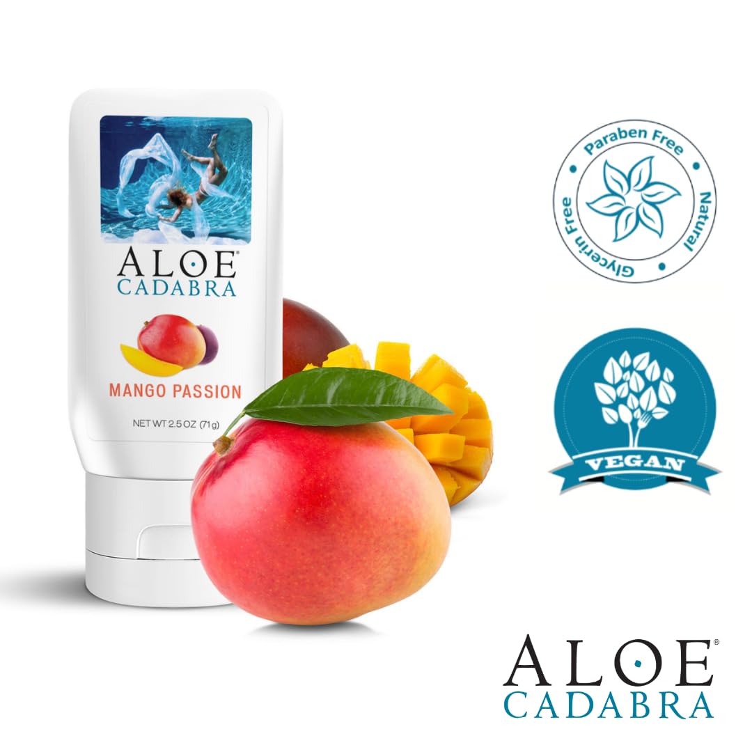 Aloe Cadabra Natural Water Based Vaginal Moisturizer, Organic Aloe Non-Staining, pH Balanced (Unscented 2.5 Ounces, 1 Pack)