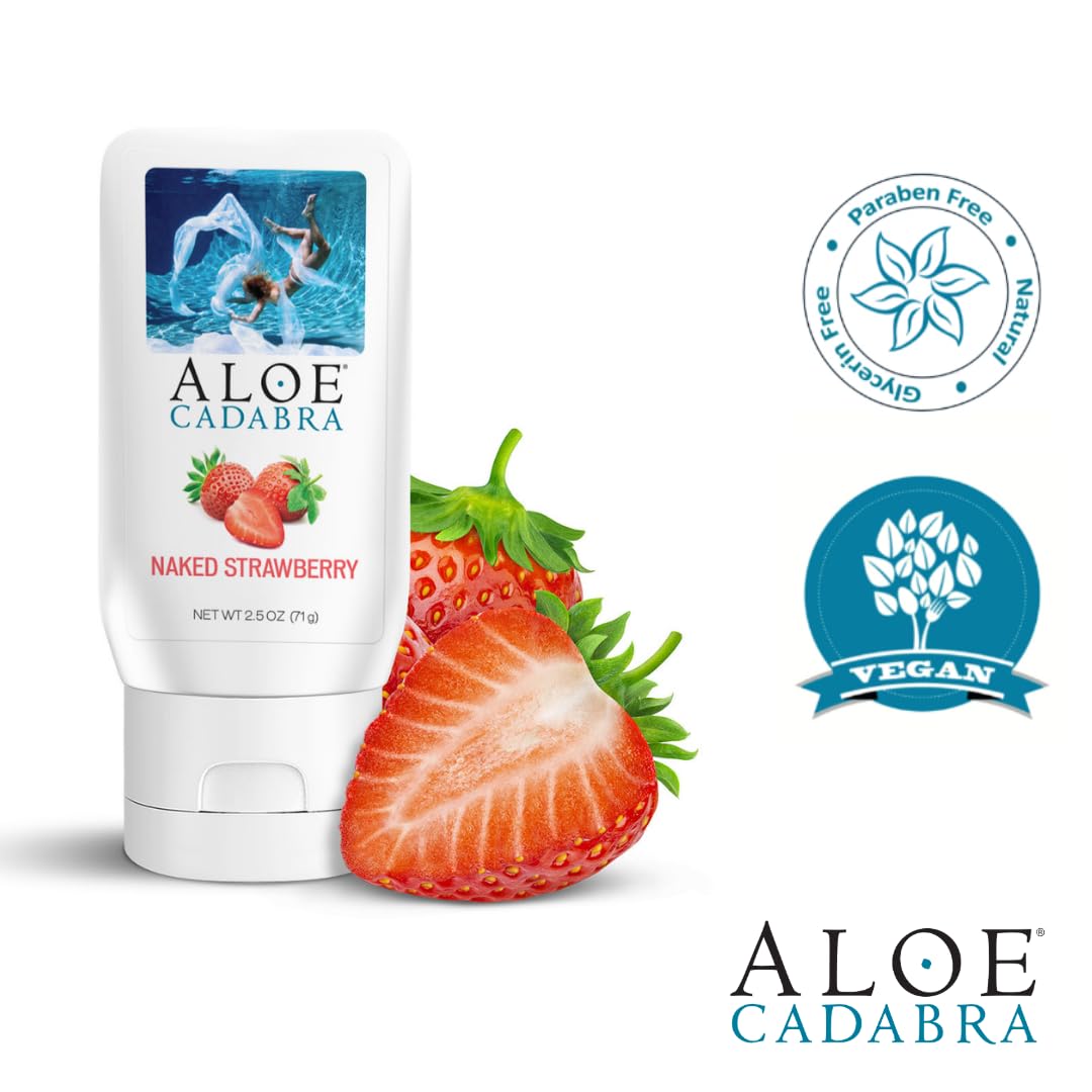 Aloe Cadabra Natural Water Based Vaginal Moisturizer, Organic Aloe Non-Staining, pH Balanced (Unscented 2.5 Ounces, 1 Pack)