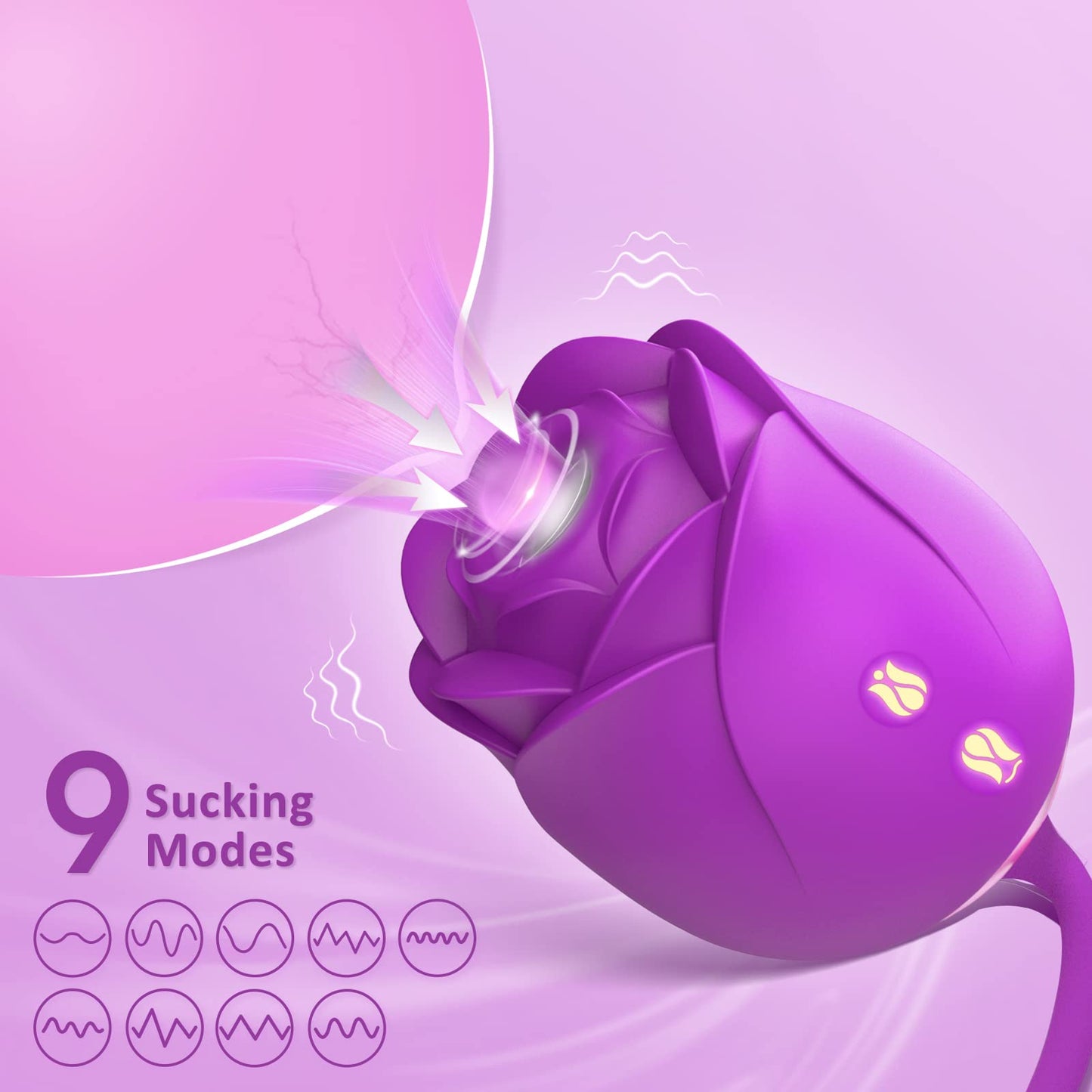 Dildo Vibrator Women Sex Toys - MOOLIGIRL APP Control Rose Sucking Vibrater & Vibrating & Thrusting Dildos for Clit Nipple G Spot Anal Stimulation, 10 Modes Tongue Sucker Adult Toy for Couples Games
