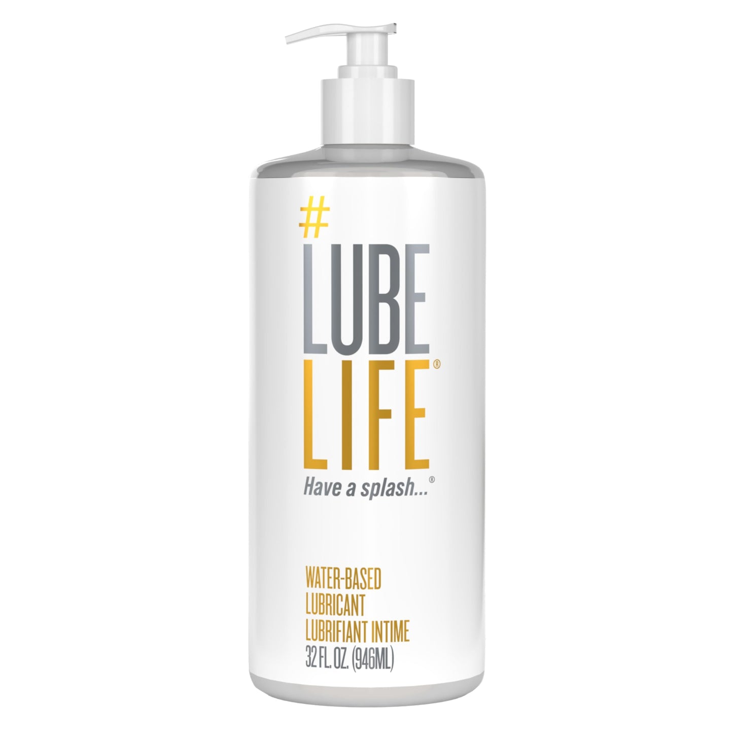 LubeLife Water-Based Lube – Personal Lubricant for Men, Women & Couples, Travel Size, Non-Staining, Easy Clean-Up, Toy-Safe, 8 Fl Oz