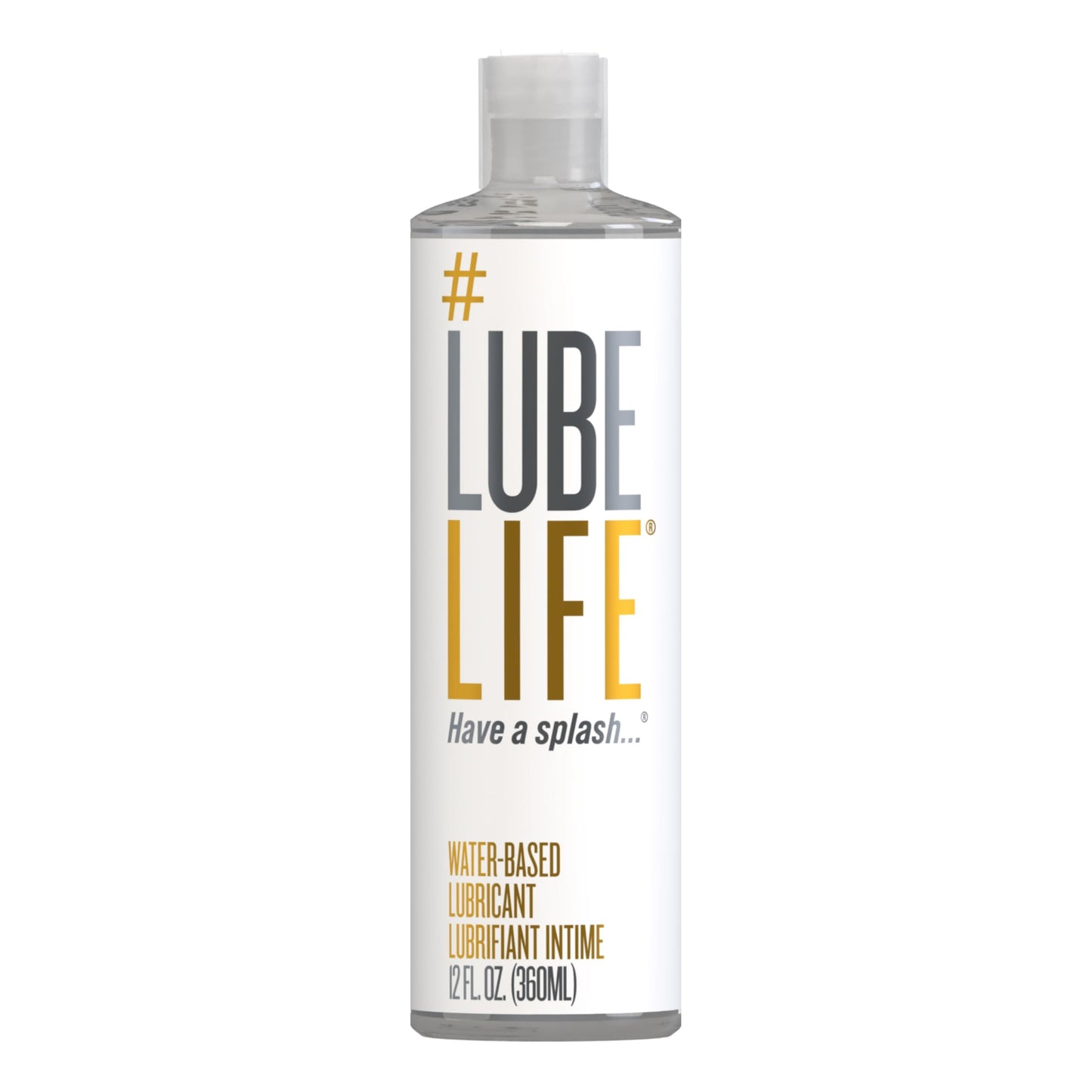 LubeLife Water-Based Lube – Personal Lubricant for Men, Women & Couples, Travel Size, Non-Staining, Easy Clean-Up, Toy-Safe, 8 Fl Oz