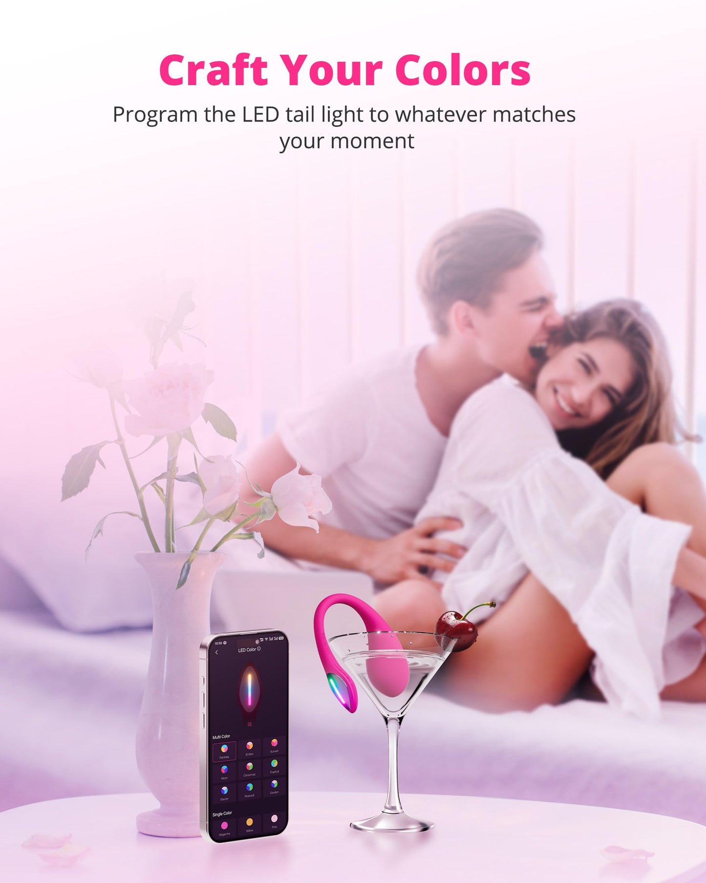 LOVENSE Lush 4 Remote Control G-spot Vibrator, Wearable Long Distance Adult Sex Toys & Games with LED Light, App Controlled Egg Vibrators for Women Couples, Powerful Vibration, Discreet, Waterproof