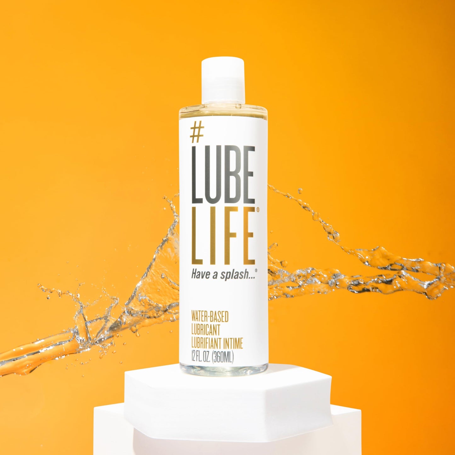 LubeLife Water-Based Lube – Personal Lubricant for Men, Women & Couples, Travel Size, Non-Staining, Easy Clean-Up, Toy-Safe, 8 Fl Oz