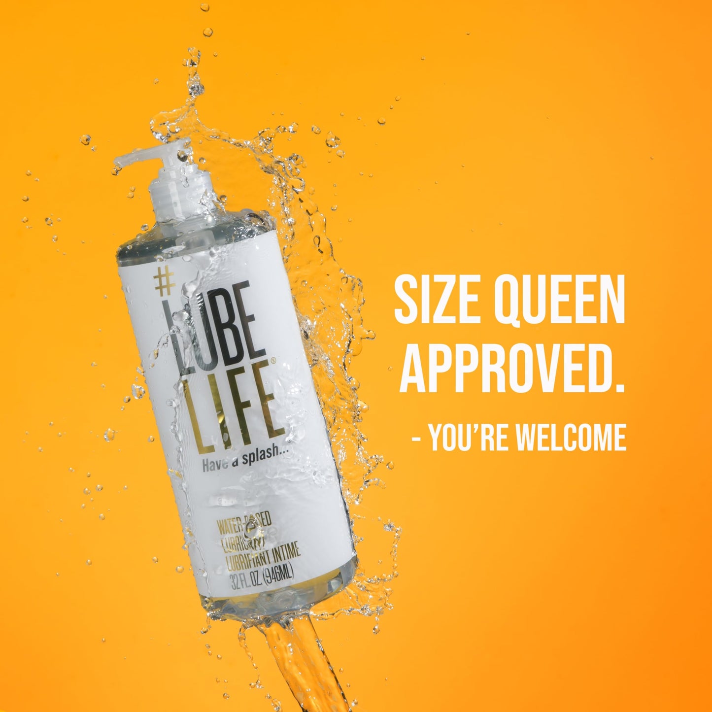 LubeLife Water-Based Lube – Personal Lubricant for Men, Women & Couples, Travel Size, Non-Staining, Easy Clean-Up, Toy-Safe, 8 Fl Oz