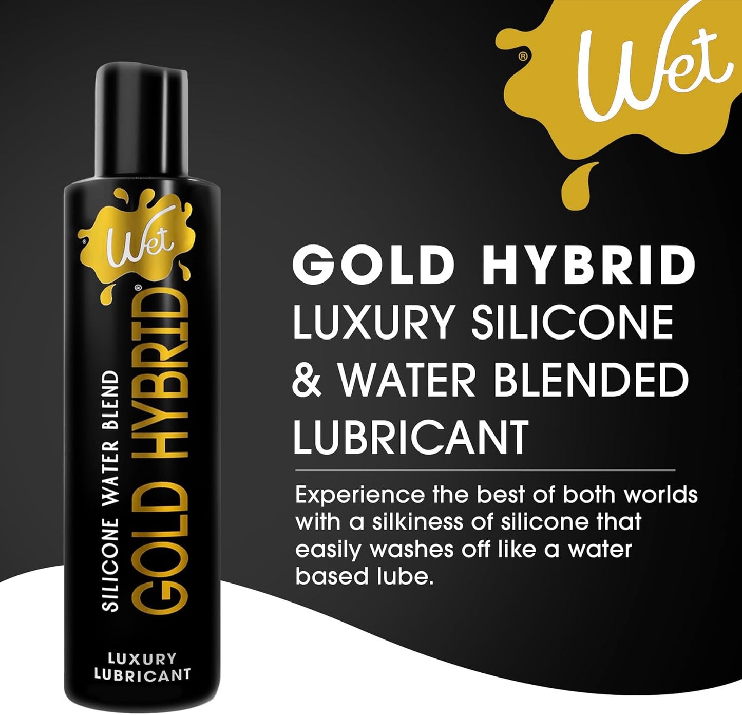 Wet Platinum Silicone-Based Personal Lubricant | Ultra Smooth, Super Slick, Hypoallergenic, Long-Lasting Performance, Waterproof Formula| Lube for Men, Women & Couples, 4.2 fl oz