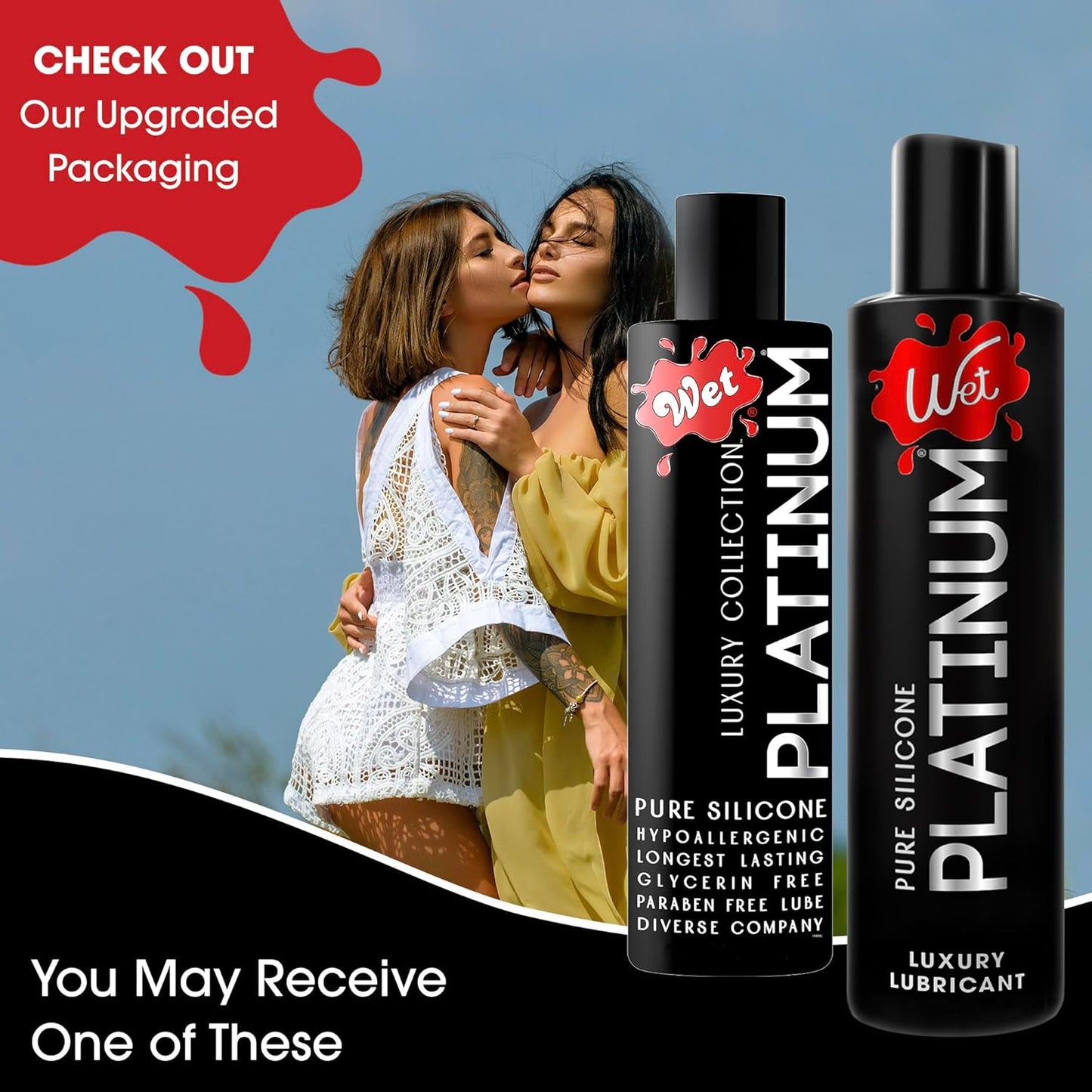 Wet Platinum Silicone-Based Personal Lubricant | Ultra Smooth, Super Slick, Hypoallergenic, Long-Lasting Performance, Waterproof Formula| Lube for Men, Women & Couples, 4.2 fl oz