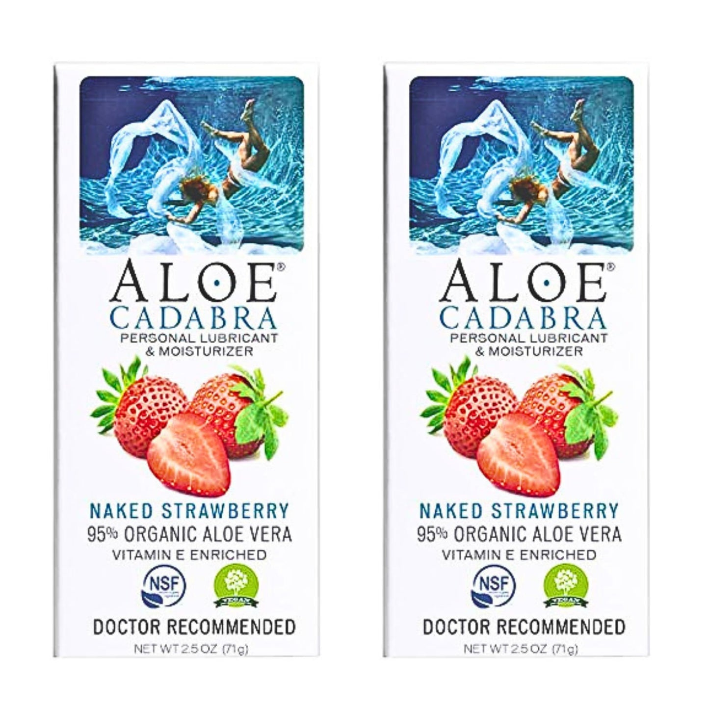 Aloe Cadabra Natural Water Based Vaginal Moisturizer, Organic Aloe Non-Staining, pH Balanced (Unscented 2.5 Ounces, 1 Pack)
