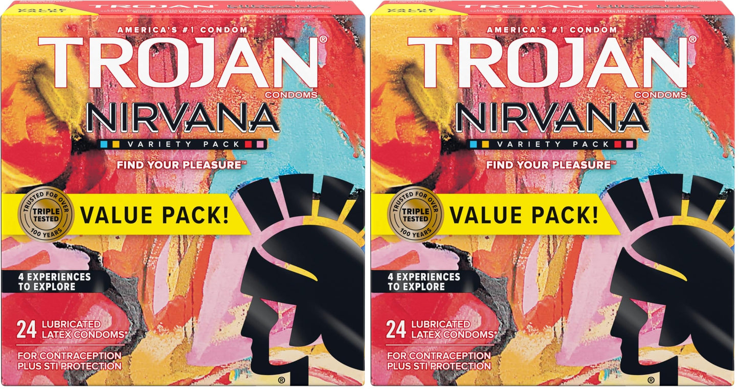 Trojan Nirvana Collection Variety Pack Condoms - 24 count