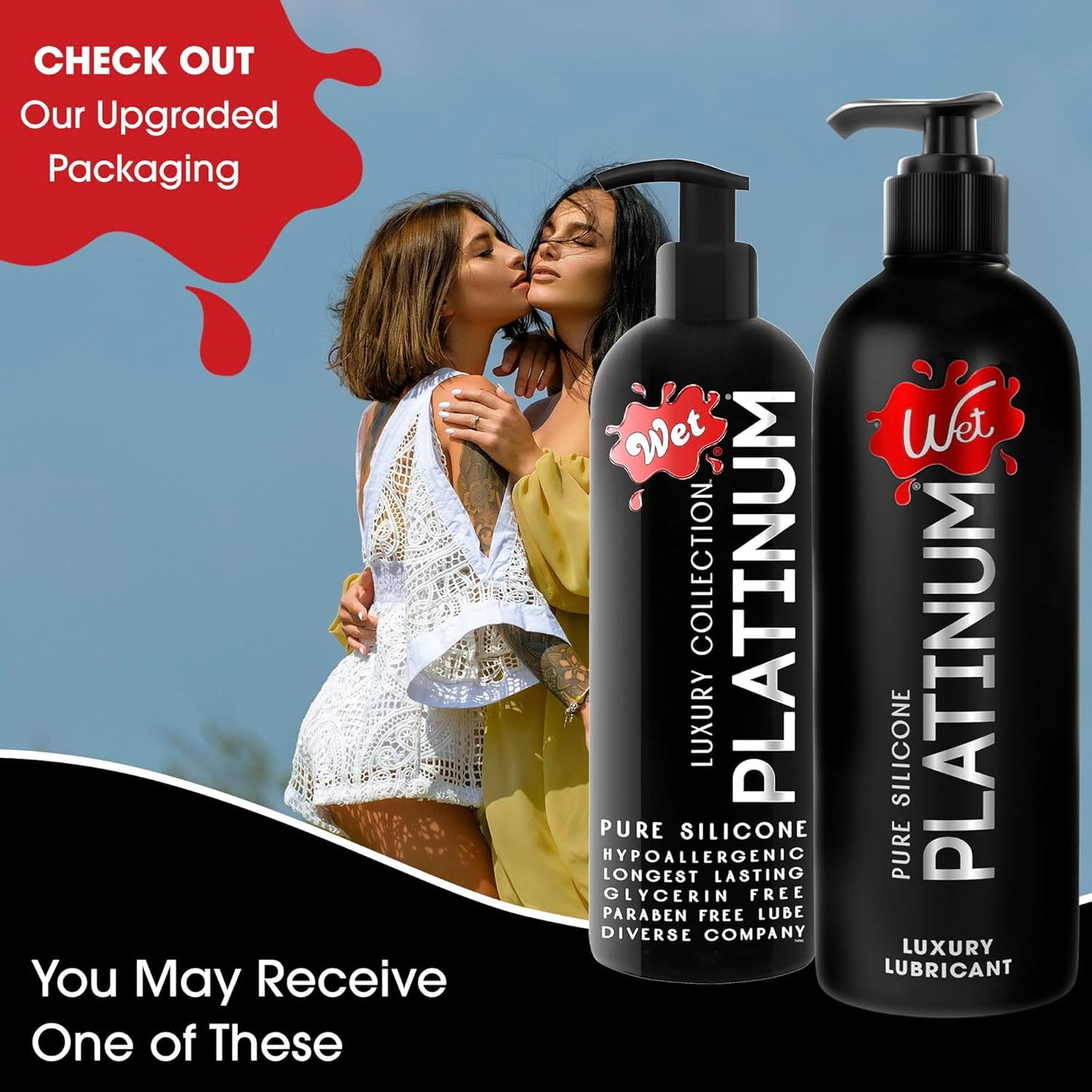 Wet Platinum Silicone-Based Personal Lubricant | Ultra Smooth, Super Slick, Hypoallergenic, Long-Lasting Performance, Waterproof Formula| Lube for Men, Women & Couples, 4.2 fl oz