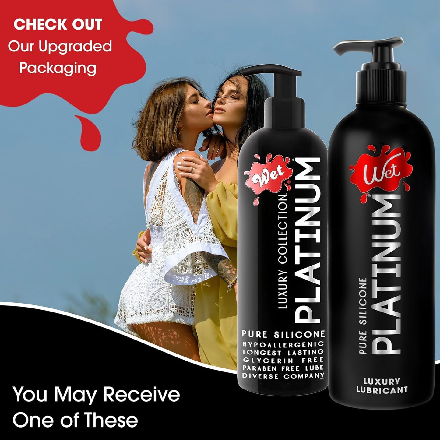 Wet Platinum Silicone-Based Personal Lubricant | Ultra Smooth, Super Slick, Hypoallergenic, Long-Lasting Performance, Waterproof Formula| Lube for Men, Women & Couples, 4.2 fl oz