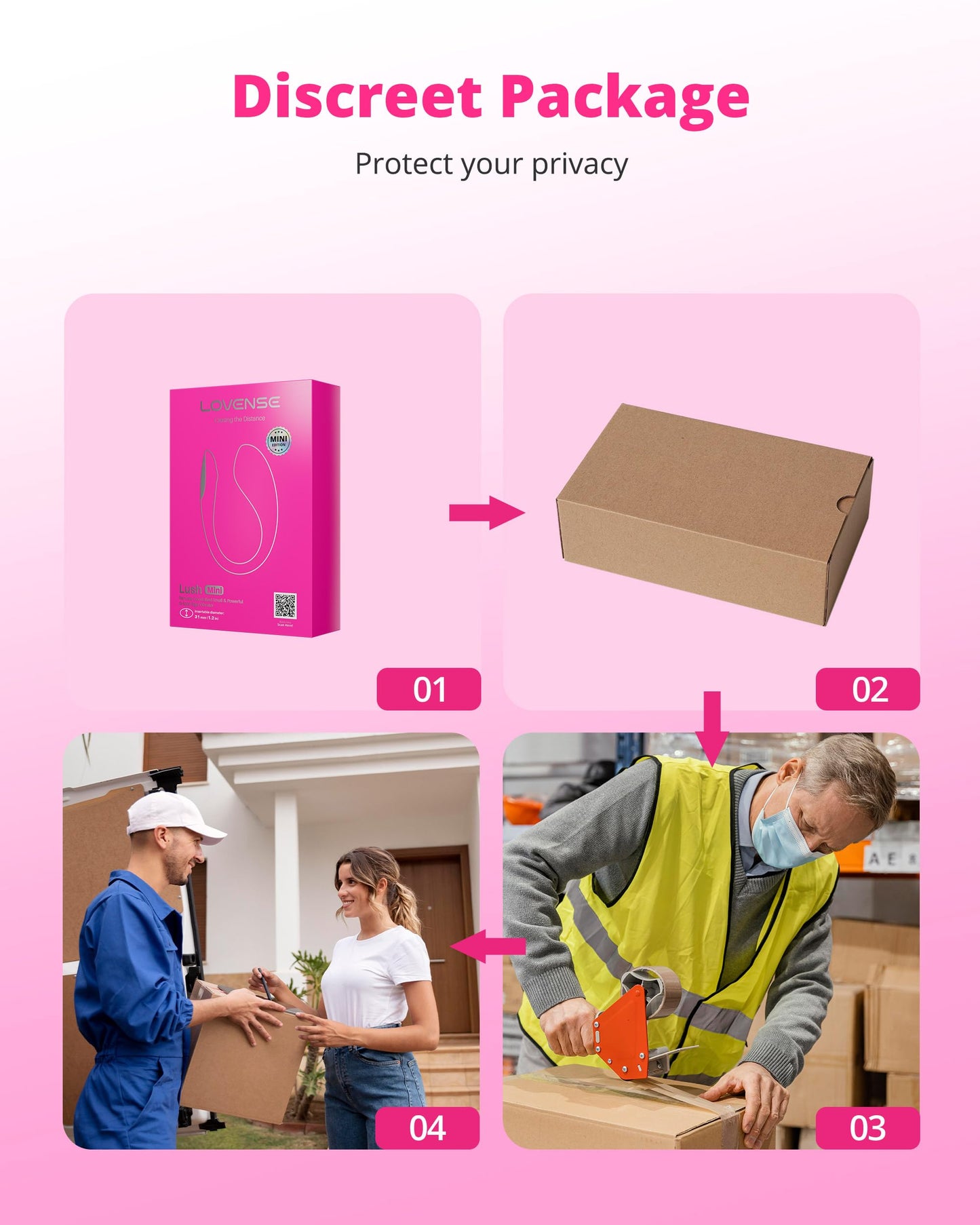 LOVENSE Lush 4 Remote Control G-spot Vibrator, Wearable Long Distance Adult Sex Toys & Games with LED Light, App Controlled Egg Vibrators for Women Couples, Powerful Vibration, Discreet, Waterproof