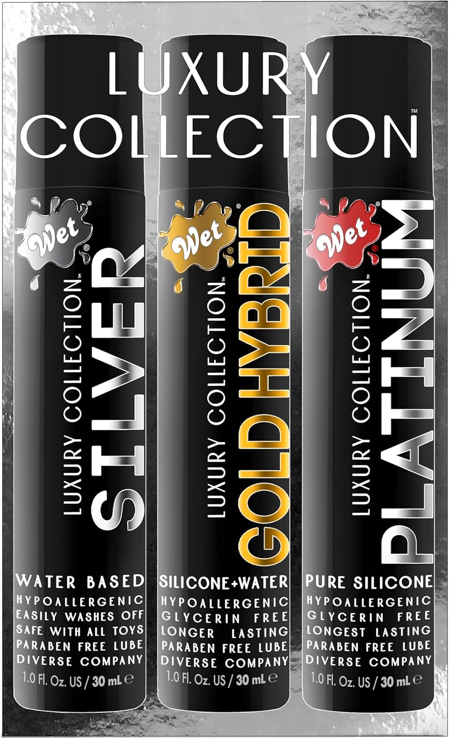 Wet Platinum Silicone-Based Personal Lubricant | Ultra Smooth, Super Slick, Hypoallergenic, Long-Lasting Performance, Waterproof Formula| Lube for Men, Women & Couples, 4.2 fl oz