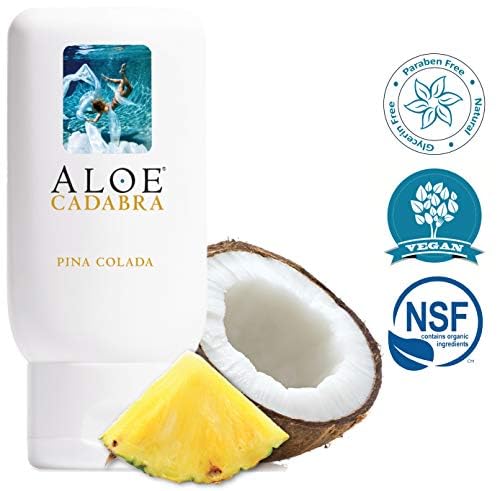 Aloe Cadabra Natural Water Based Vaginal Moisturizer, Organic Aloe Non-Staining, pH Balanced (Unscented 2.5 Ounces, 1 Pack)