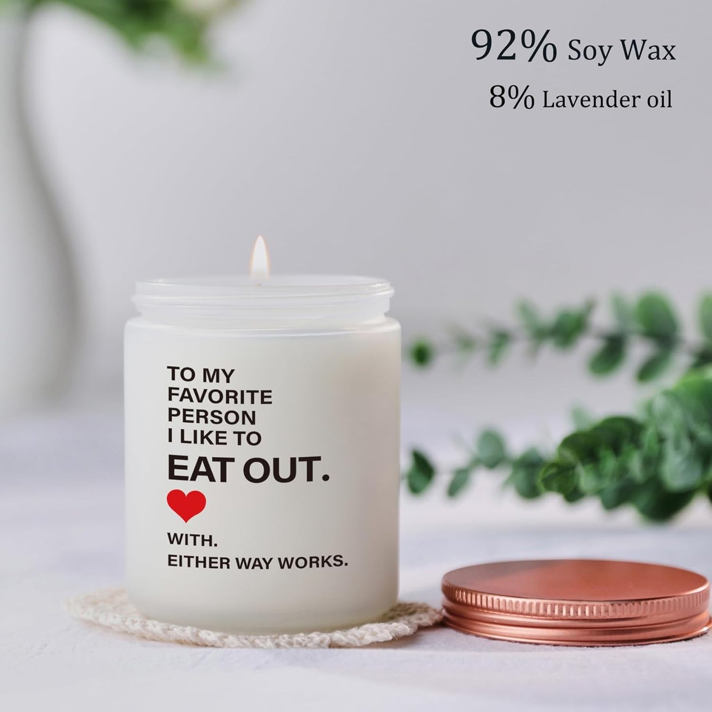 Funny Gifts for Her, Him, Girlfriend, Boyfriend - Humorous Couples Gift for Anniversary, Birthday, Valentines Day, Christmas - Unique Candle for Wife & Husband