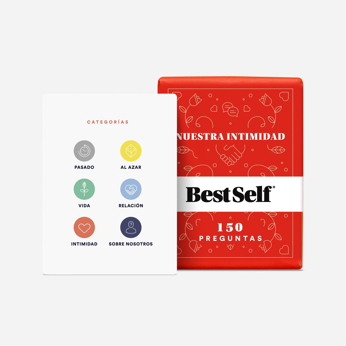BestSelf Intimacy Deck – 170 Couples Conversation Starters, Romantic Couples Card Game, Fun Couples Game for Adults, Build Emotional Connection & Deeper Bond