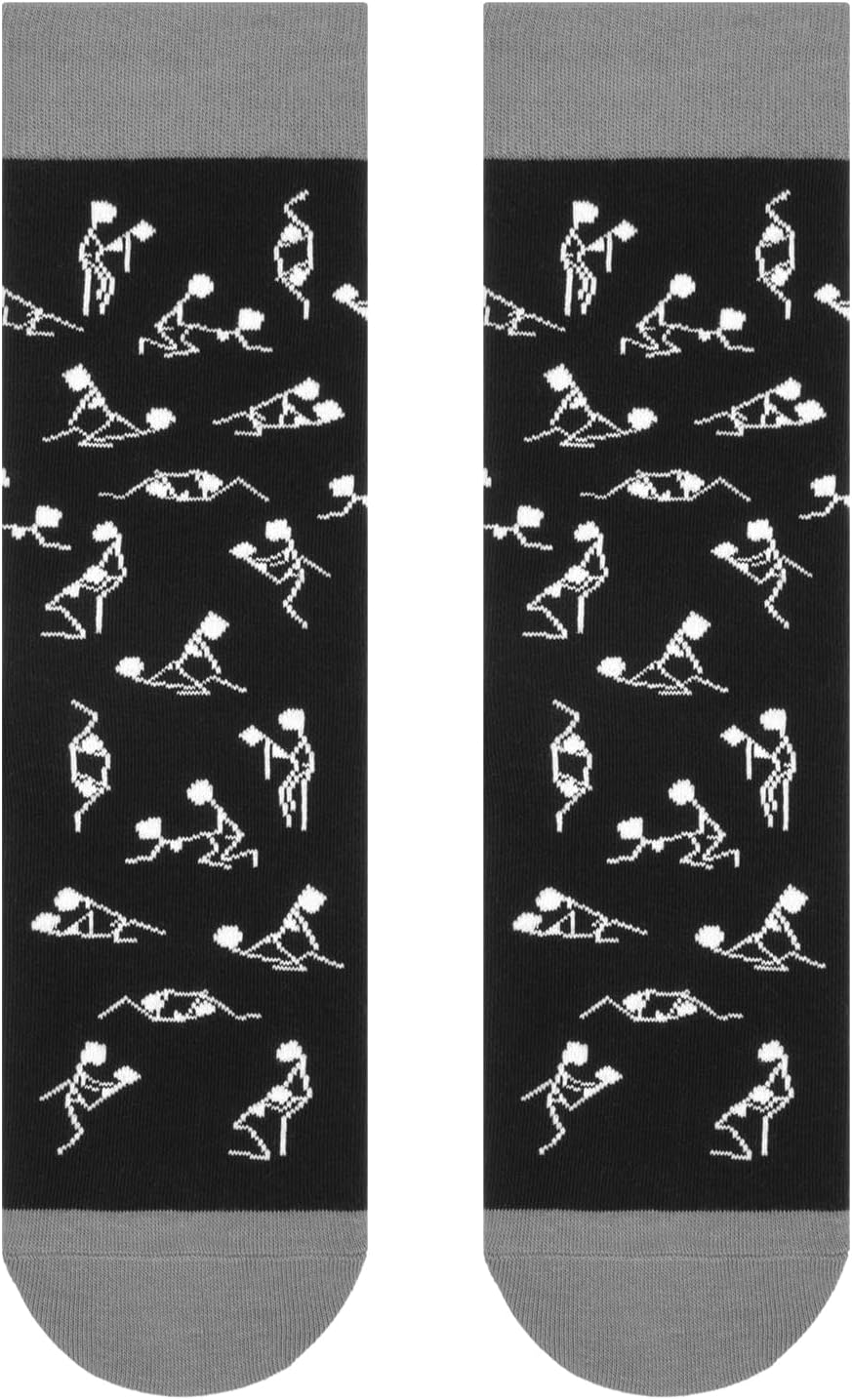 Funny Socks, Funny Novelty Gifts, Hilarious One Size Sex Pose Gifts for Men