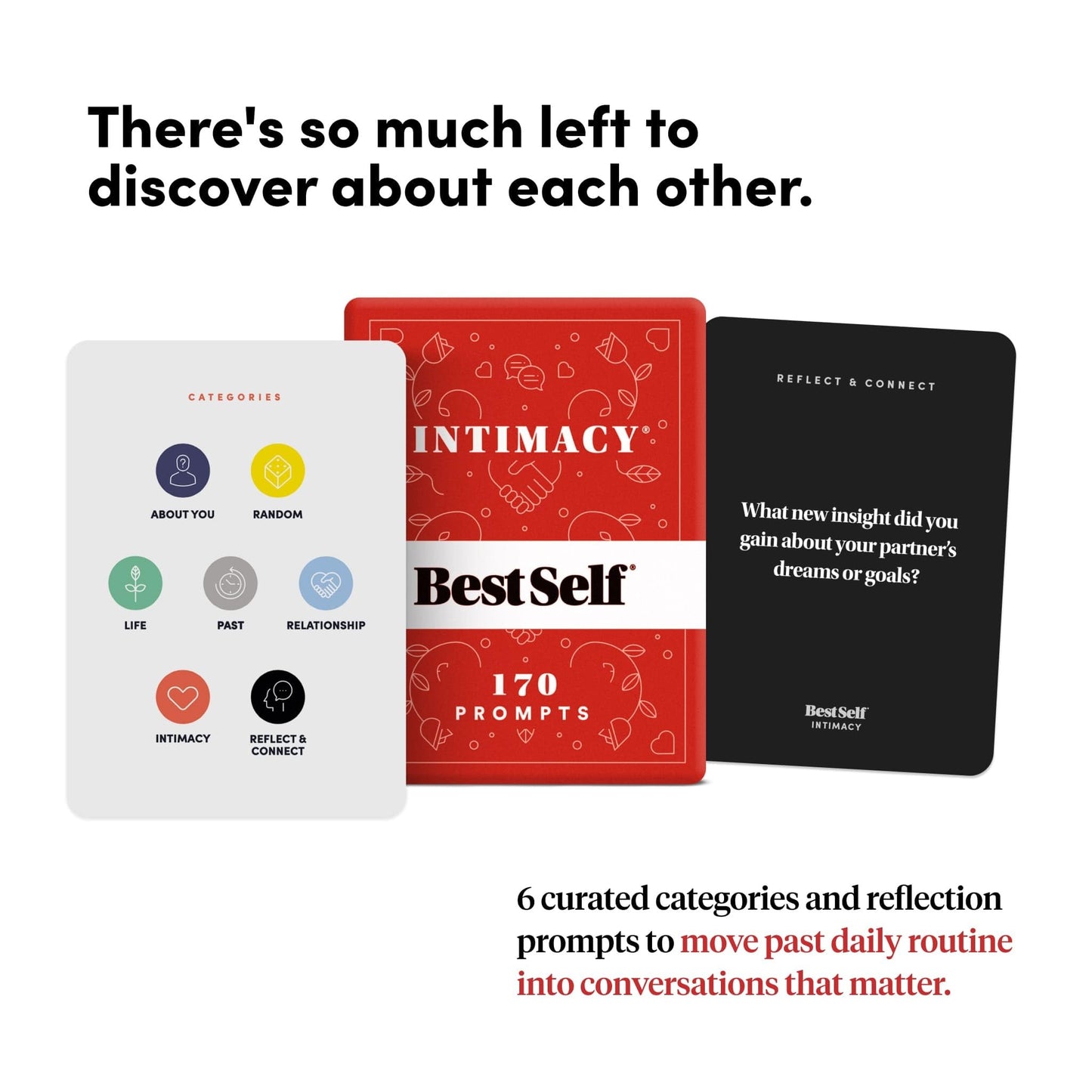 BestSelf Intimacy Deck – 170 Couples Conversation Starters, Romantic Couples Card Game, Fun Couples Game for Adults, Build Emotional Connection & Deeper Bond