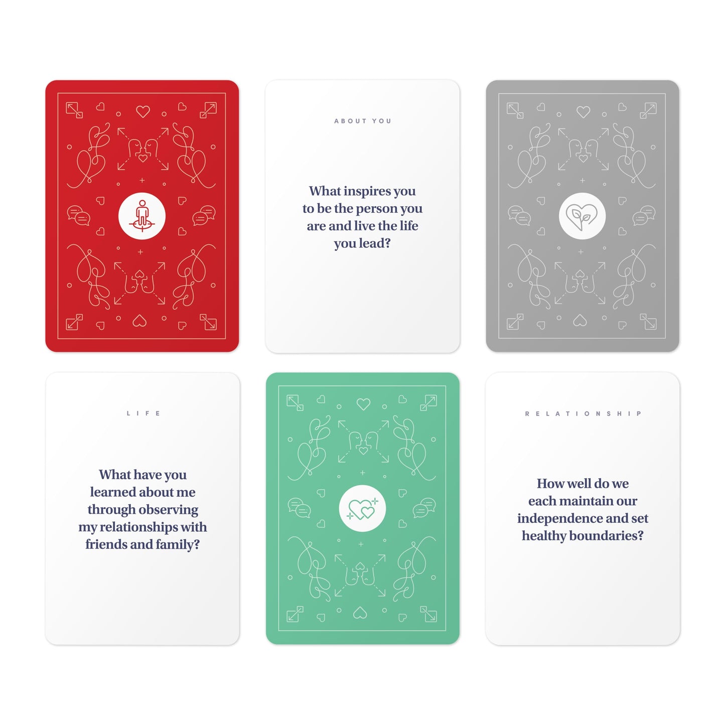 BestSelf Intimacy Deck – 170 Couples Conversation Starters, Romantic Couples Card Game, Fun Couples Game for Adults, Build Emotional Connection & Deeper Bond