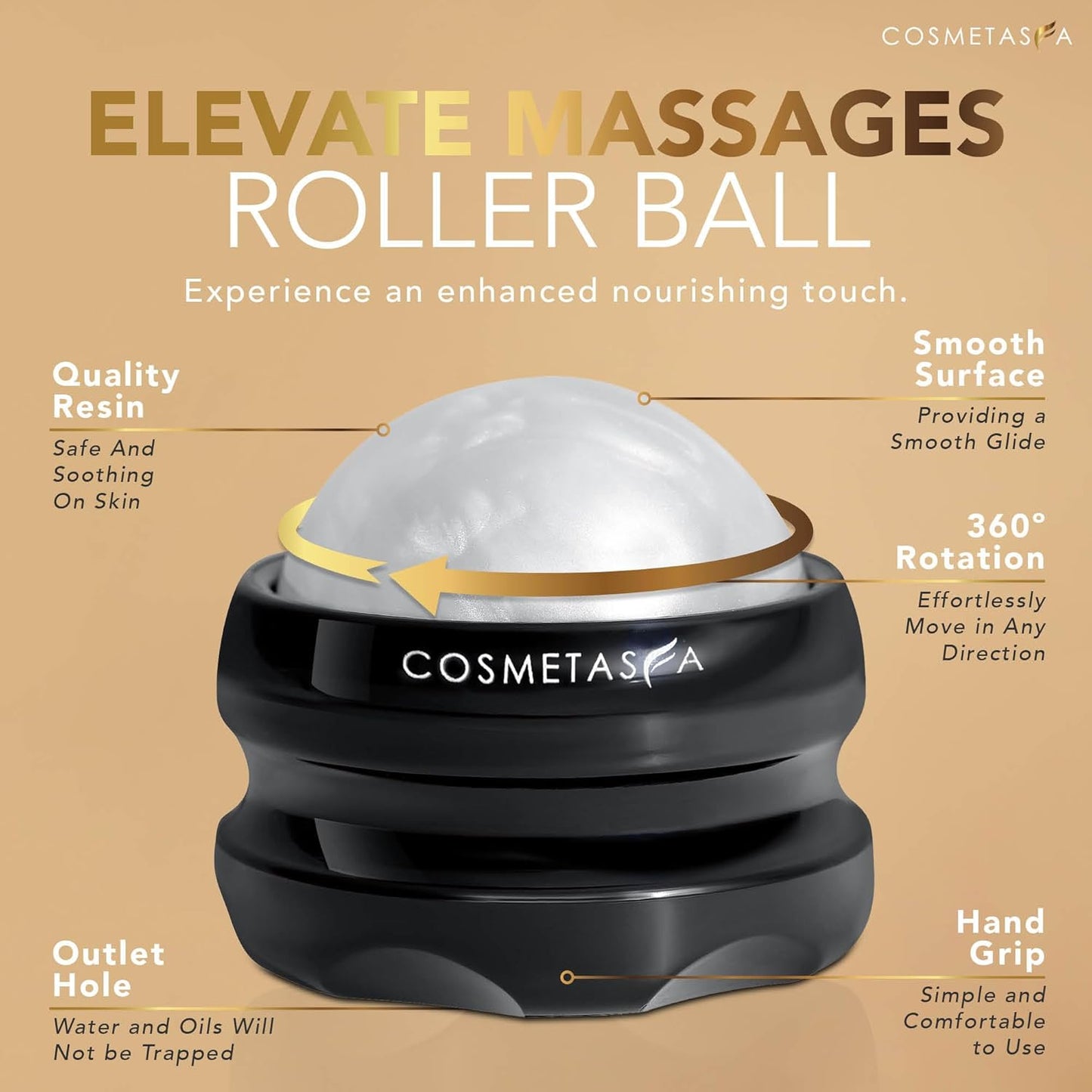 Lavender Relaxation Massage Oil with Massage Roller Ball - No Stain 100% Natural Blend of Spa Quality Oils for Calming, Aromatic, Soothing Massage Therapy
