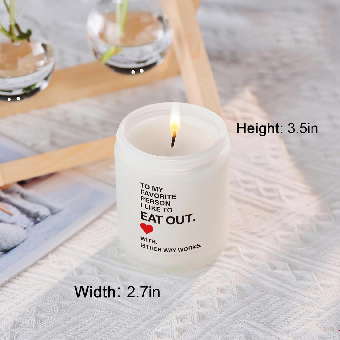 Funny Gifts for Her, Him, Girlfriend, Boyfriend - Humorous Couples Gift for Anniversary, Birthday, Valentines Day, Christmas - Unique Candle for Wife & Husband