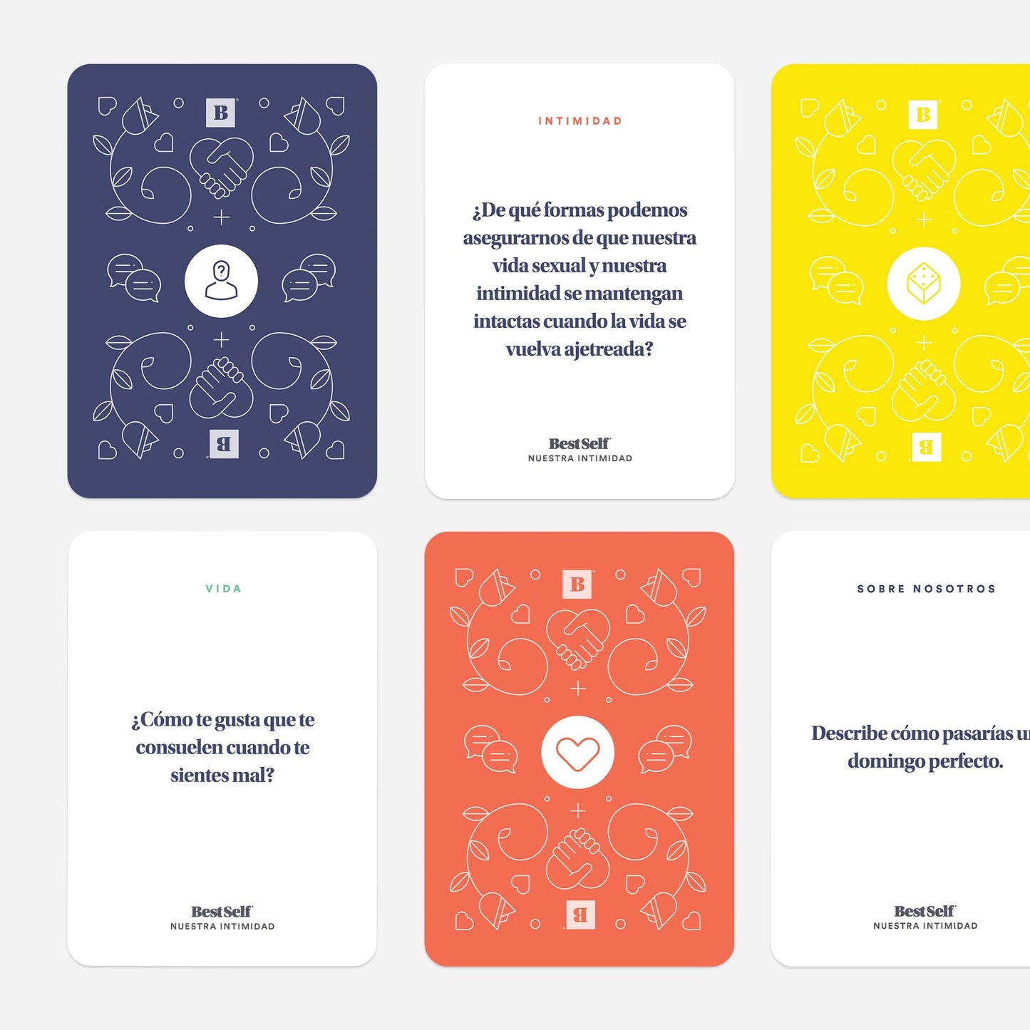 BestSelf Intimacy Deck – 170 Couples Conversation Starters, Romantic Couples Card Game, Fun Couples Game for Adults, Build Emotional Connection & Deeper Bond