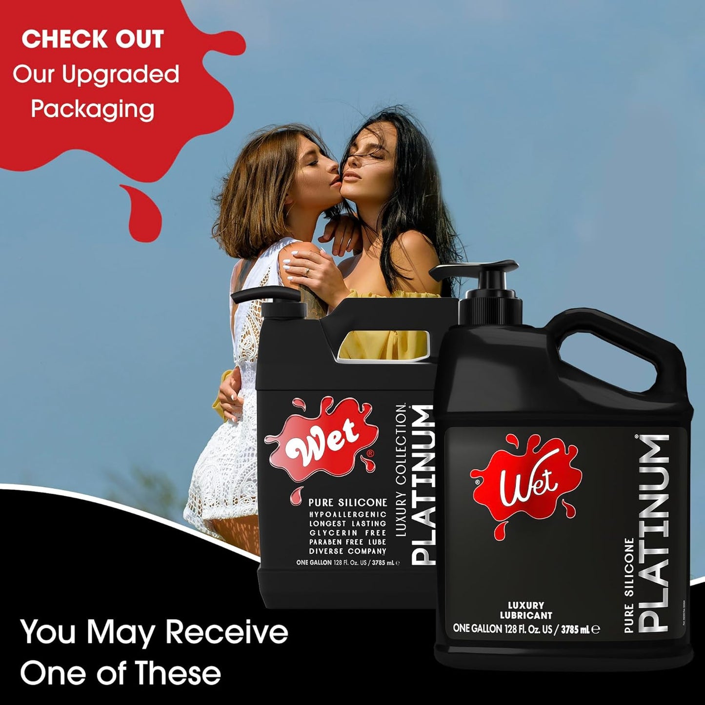 Wet Platinum Silicone-Based Personal Lubricant | Ultra Smooth, Super Slick, Hypoallergenic, Long-Lasting Performance, Waterproof Formula| Lube for Men, Women & Couples, 4.2 fl oz