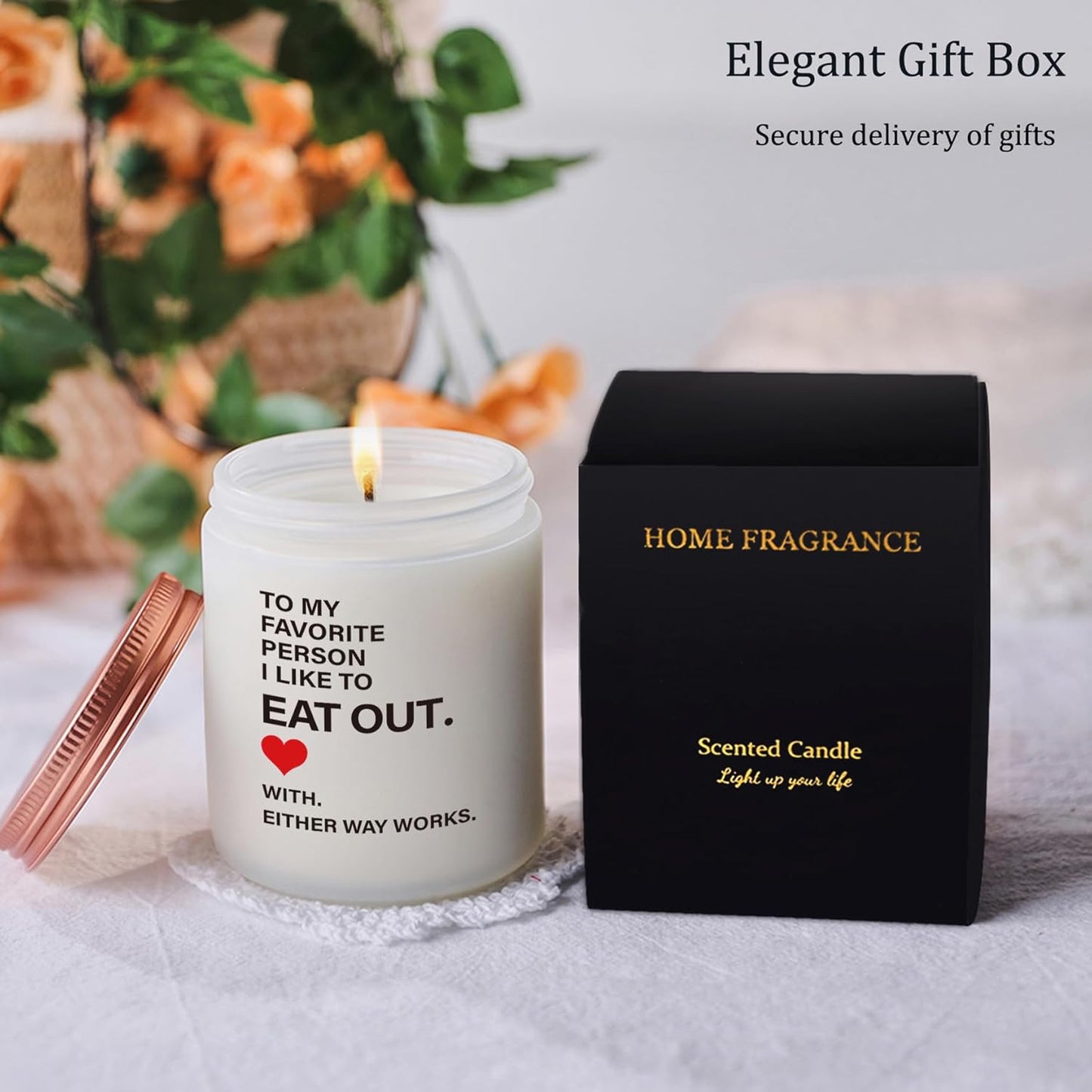 Funny Gifts for Her, Him, Girlfriend, Boyfriend - Humorous Couples Gift for Anniversary, Birthday, Valentines Day, Christmas - Unique Candle for Wife & Husband