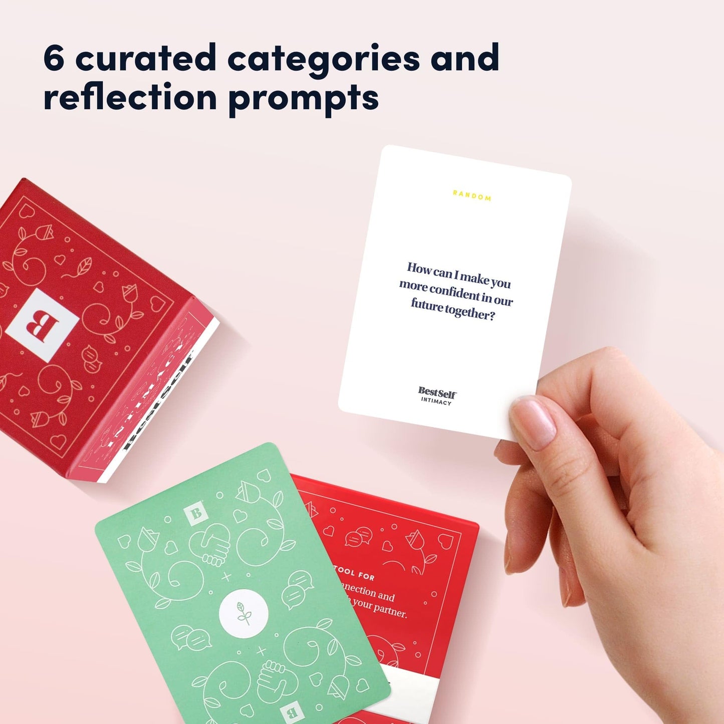 BestSelf Intimacy Deck – 170 Couples Conversation Starters, Romantic Couples Card Game, Fun Couples Game for Adults, Build Emotional Connection & Deeper Bond