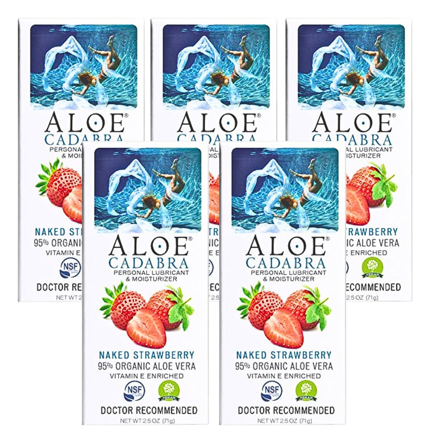 Aloe Cadabra Natural Water Based Vaginal Moisturizer, Organic Aloe Non-Staining, pH Balanced (Unscented 2.5 Ounces, 1 Pack)