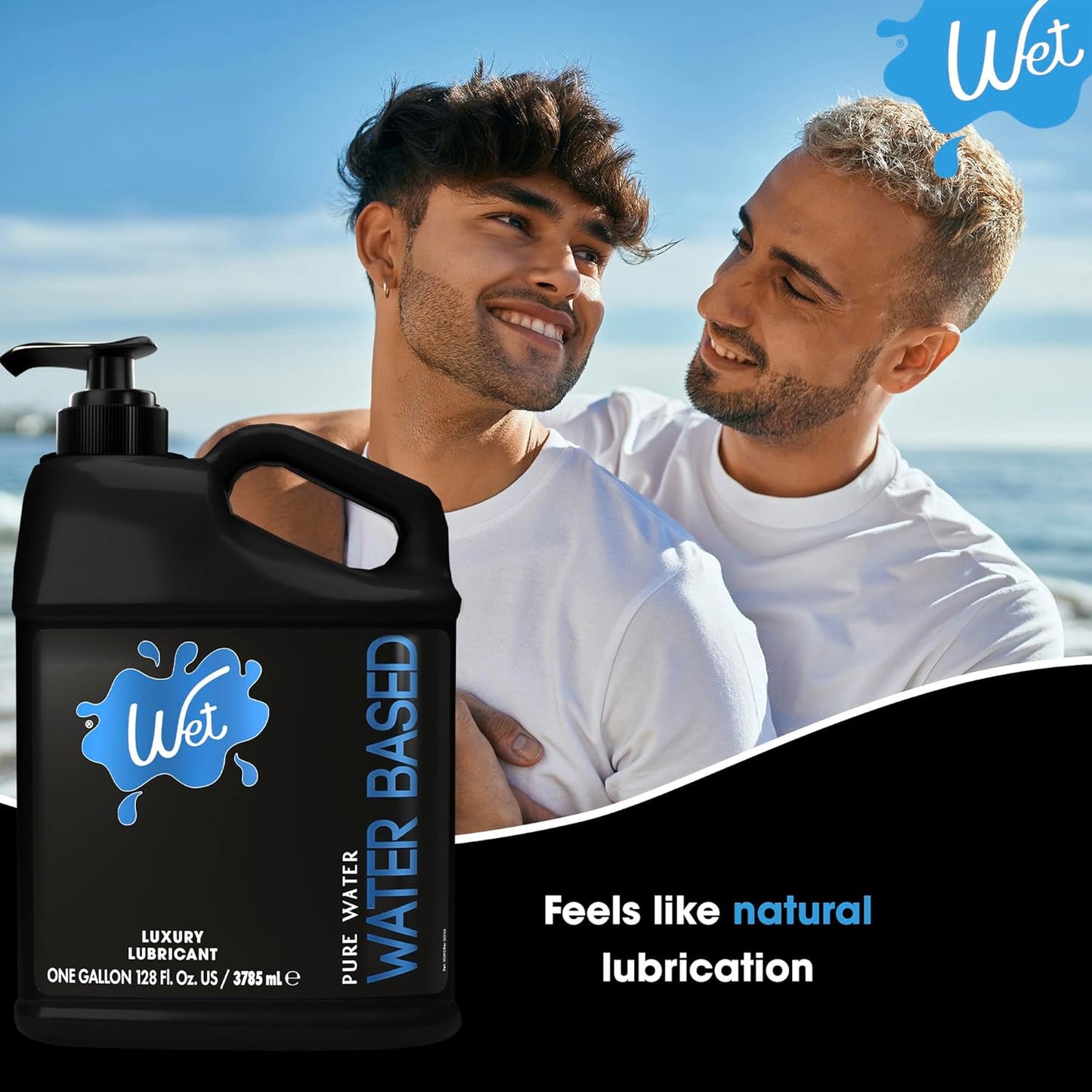 Wet Platinum Silicone-Based Personal Lubricant | Ultra Smooth, Super Slick, Hypoallergenic, Long-Lasting Performance, Waterproof Formula| Lube for Men, Women & Couples, 4.2 fl oz